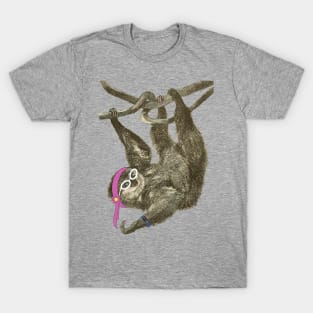 Lispe Fitness Sloth T-Shirt
